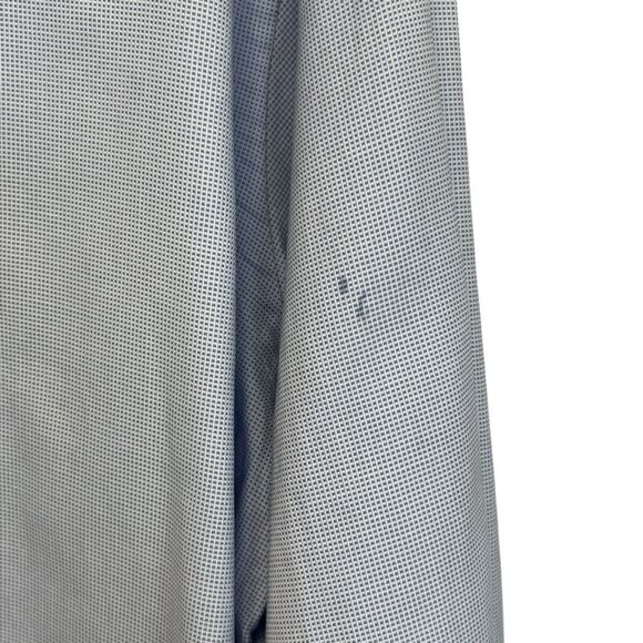 Bruli | Mens Blue White Long Sleeve Button Down Collar Dress Shirt 42 - Picture 4 of 7